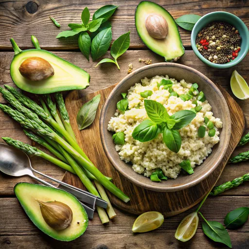 Integralni Rižoto sa Avokadom i Zelenim Povrćem
